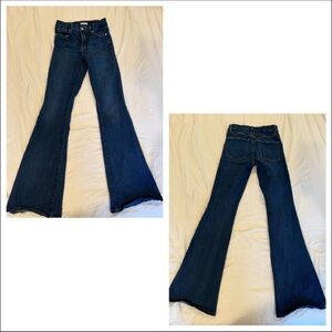 Good American Dark Blue Flare Jeans